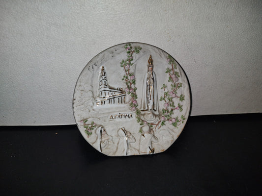 A3- Pieza De Cerámica. Virgen De Fátima - Porcelanas Jopaf. Made In Portugal - 80'S - 90'S