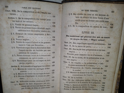 60- Manual Del Tornero / Nouveau Manuel Du Tourneur - Tome Premier - E. De Valicourt - 1872