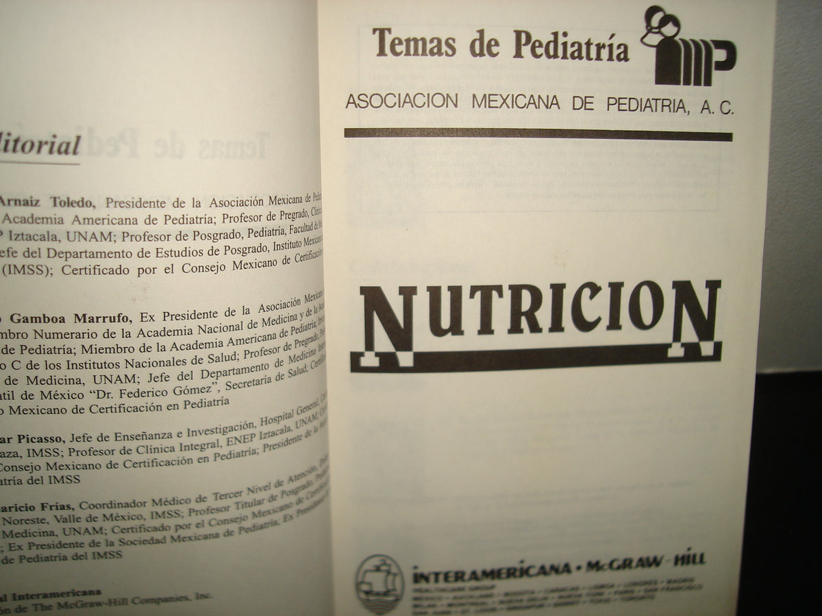 23- Temas De Pediatría. Nutrición - Asociación Mexicana De Pediatría