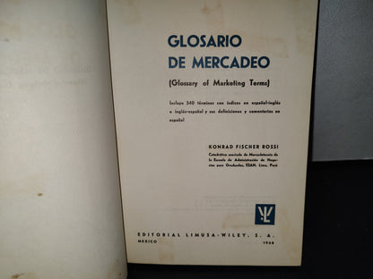 57- Glosario De Mercadeo. Inglés-Español - Konrad Fischer Rossi