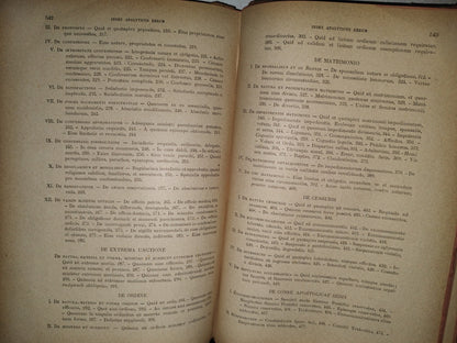 212- Latín. Institutiones Theologiae Moralis. Volumen II - S. Thomae Et S. Alphonsi - 1900
