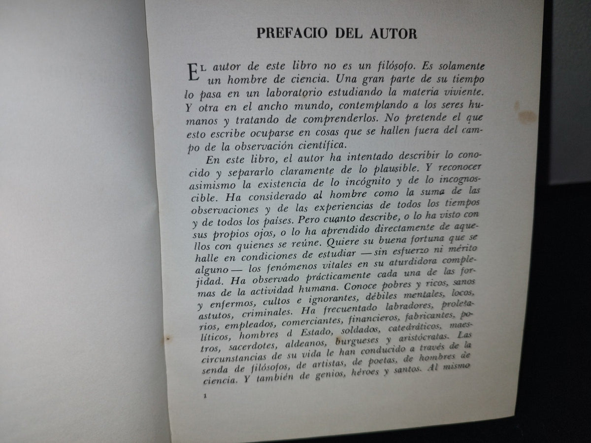 23- La Incógnita Del Hombre - Alexis Carrel - 1953