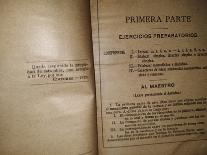 64- Antiguo Libro De Lecturas. Leo Y Escribo. Libro Primero - Daniel Delgadillo - México, Herrero Hermanos Sucesores, 1924