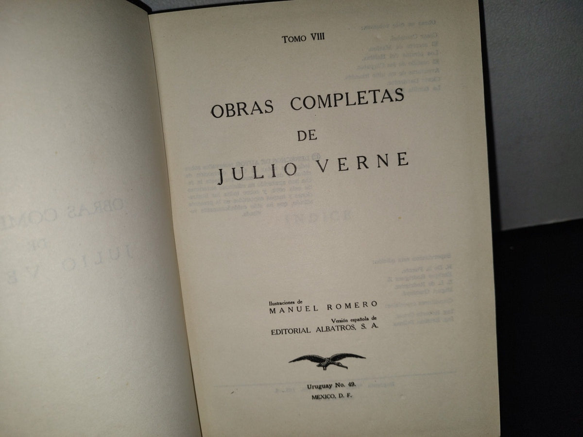 77- Obras Completas De Julio Verne. Tomo VIII - Editorial Albatros - 1958
