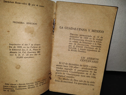 63- La Guadalupana Y México - Pbro. Lauro López Beltrán. Revista ”Juan Diego” - Primera Edición 1959