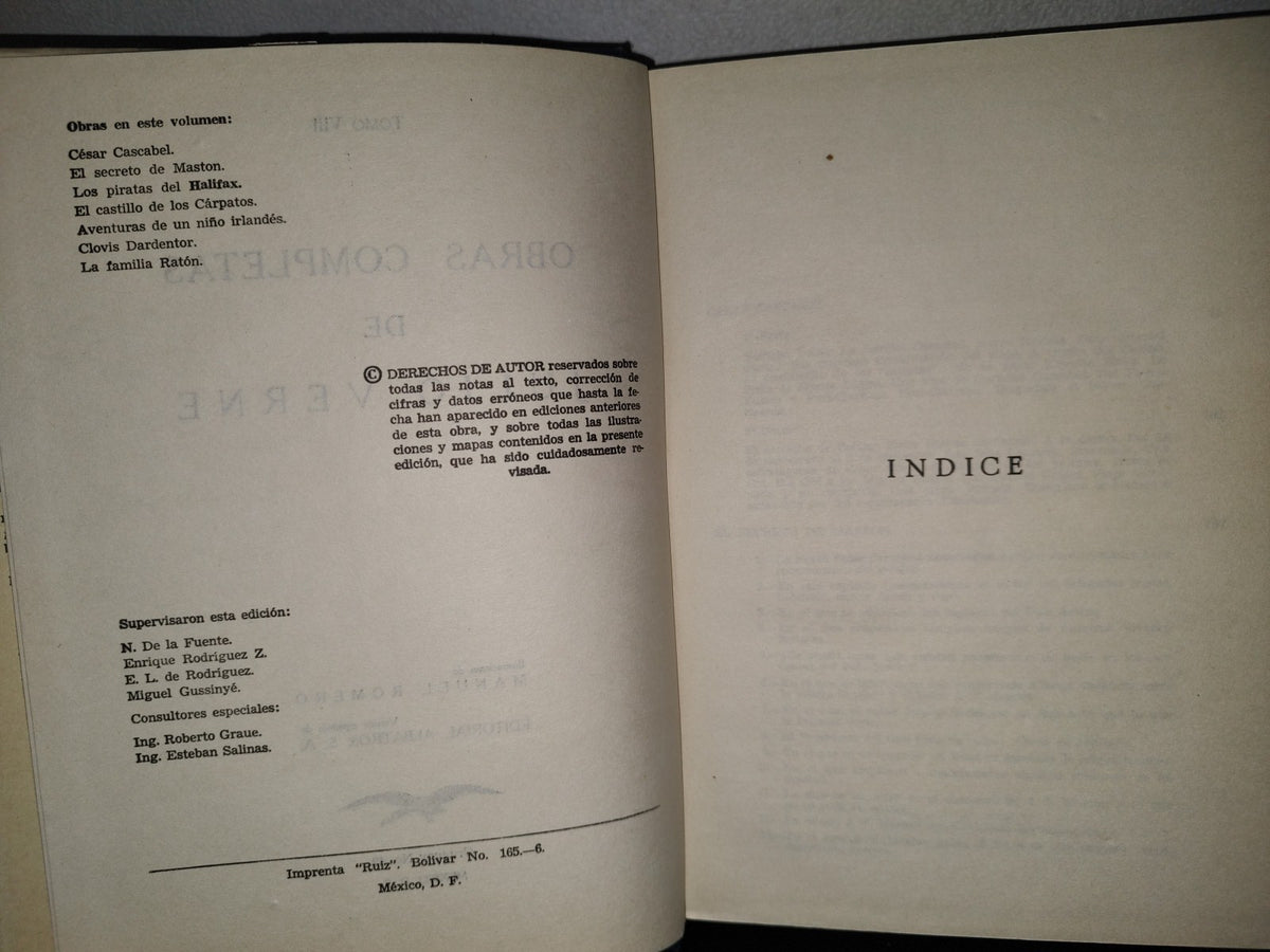 77- Obras Completas De Julio Verne. Tomo VIII - Editorial Albatros - 1958