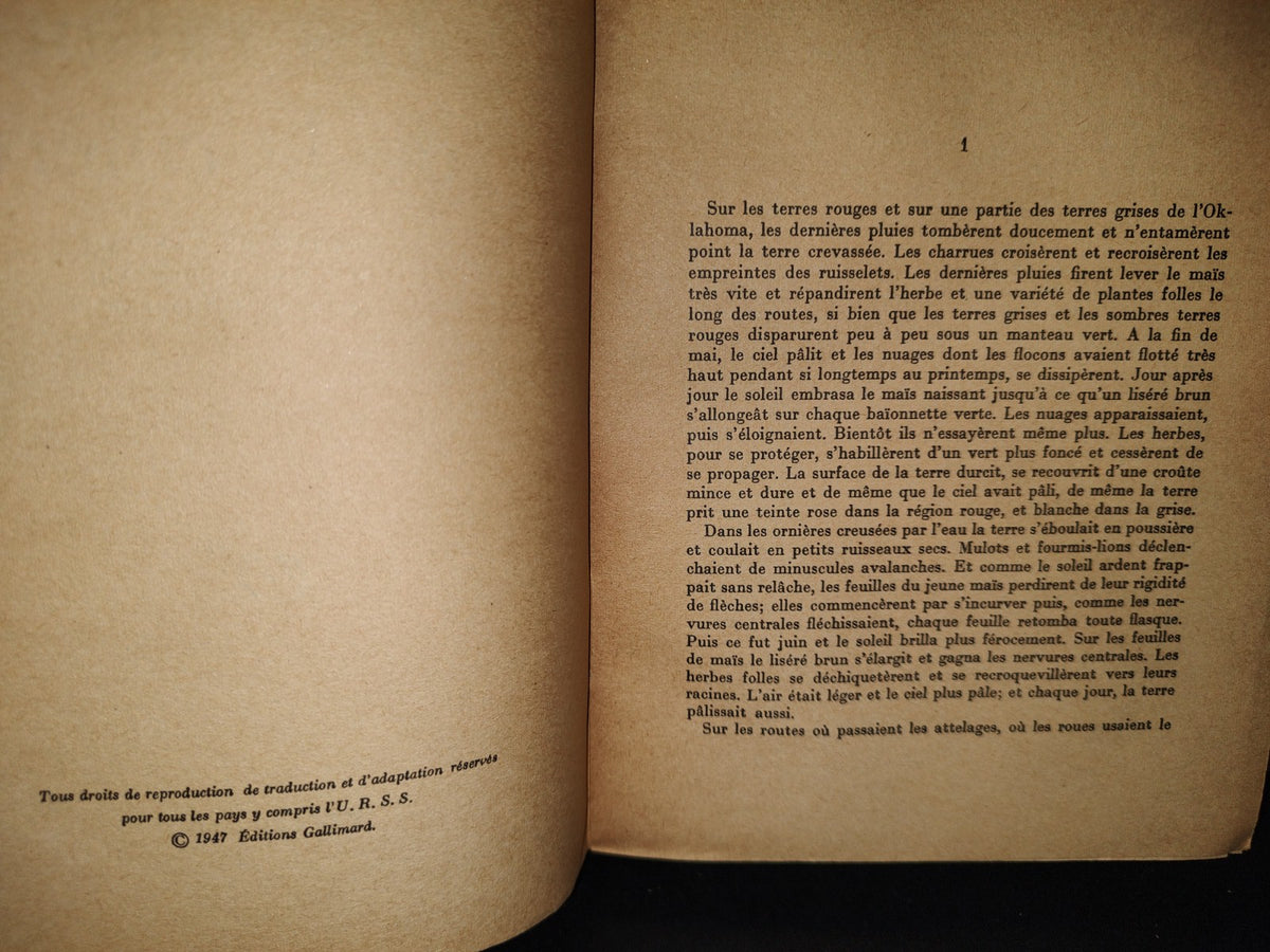 172- Les Raisins De La Colère - John Steinbeck - 1947