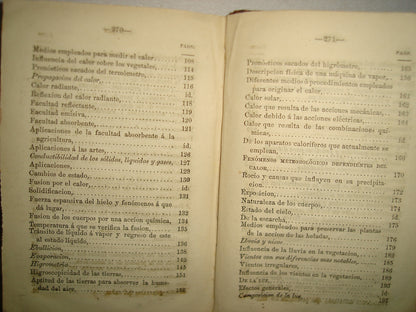 169- Manual De Física Aplicada A La Agricultura Y A La Industria - Don Juan Chavarri - Méjico. Imprenta De Nicolás Pizarro, 1861
