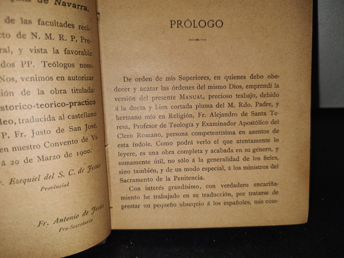 60- Manual Histórico-Teórico-Práctico Del Jubileo - Alejandro De Santa Teresa - 1900