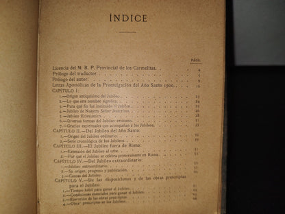 60- Manual Histórico-Teórico-Práctico Del Jubileo - Alejandro De Santa Teresa - 1900