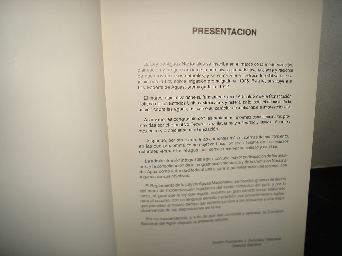 21- Ley De Aguas Nacionales Y Su Reglamento