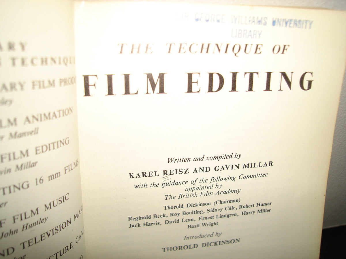 167- Técnica Para Editar Filmes / The Technique Of Film Editing - Kare Reisz And Gavin Millar - 1972