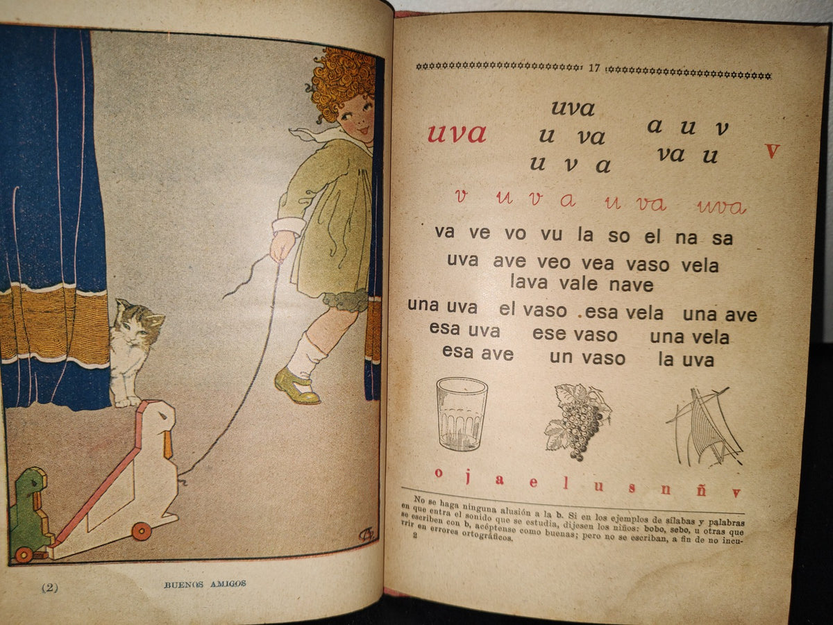 64- Antiguo Libro De Lecturas. Leo Y Escribo. Libro Primero - Daniel Delgadillo - México, Herrero Hermanos Sucesores, 1924