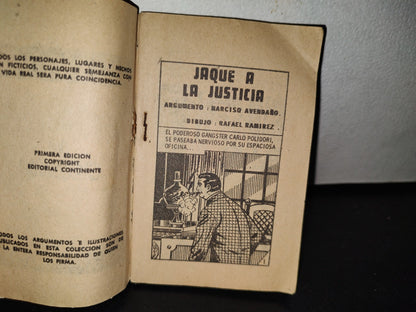 63- Mini Cómic Lo Inesperado. Jaque A La Justicia, No. 224 - Primera Edición 1978