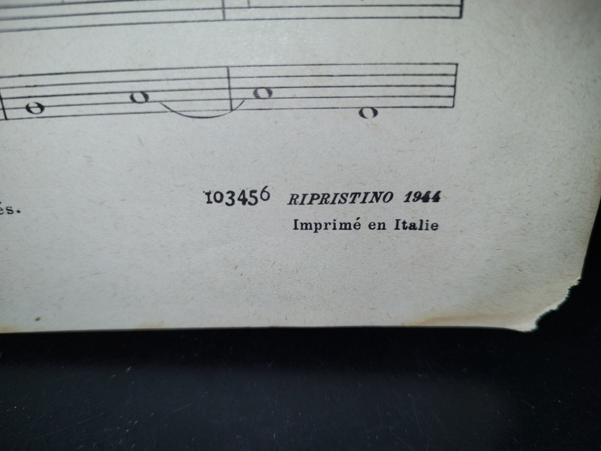 212- Antiguo Libro De Partituras: Perosi. Missa Eucharistica - Ricordi - 1944