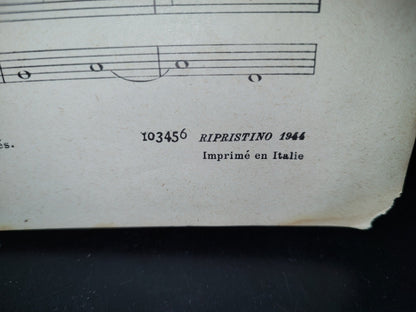 212- Antiguo Libro De Partituras: Perosi. Missa Eucharistica - Ricordi - 1944
