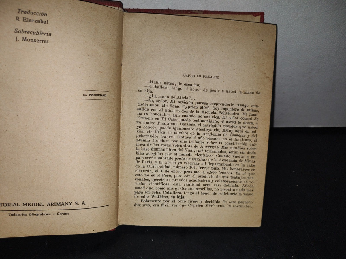166- La Estrella Del Sur - Julio Verne - Editorial Miguel Arimany S. A., - 50'S