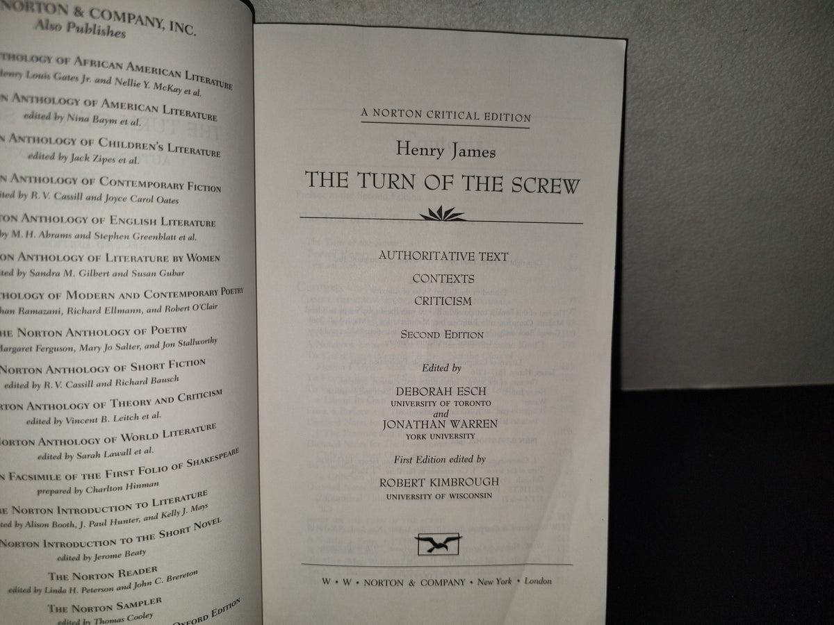 220- The Turn Of The Screw. Authoritative Text, Contexts, Criticism - Henry James
