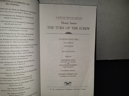 220- The Turn Of The Screw. Authoritative Text, Contexts, Criticism - Henry James