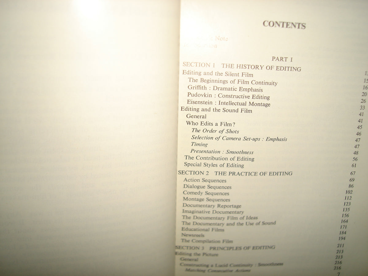 167- Técnica Para Editar Filmes / The Technique Of Film Editing - Kare Reisz And Gavin Millar - 1972