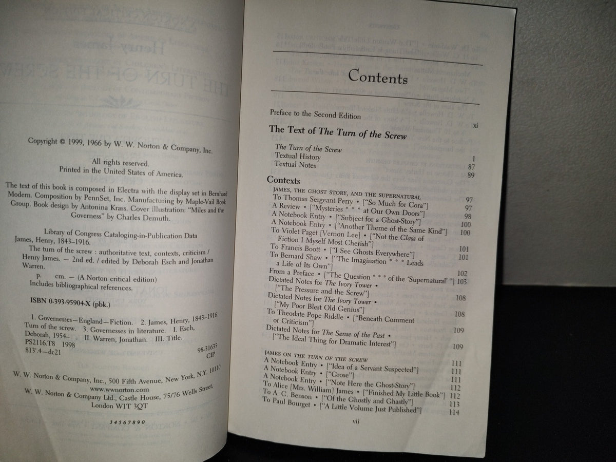 220- The Turn Of The Screw. Authoritative Text, Contexts, Criticism - Henry James