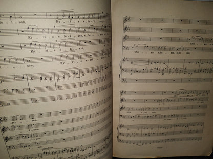 212- Antiguo Libro De Partituras: Perosi. Missa Eucharistica - Ricordi - 1944