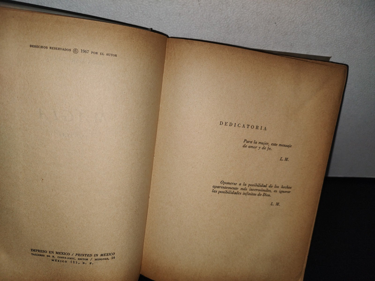 75- Magia - Novela - Luisa Marienhoff - B Costa Amic Editor, Primera Edición, 1967 - Firmado