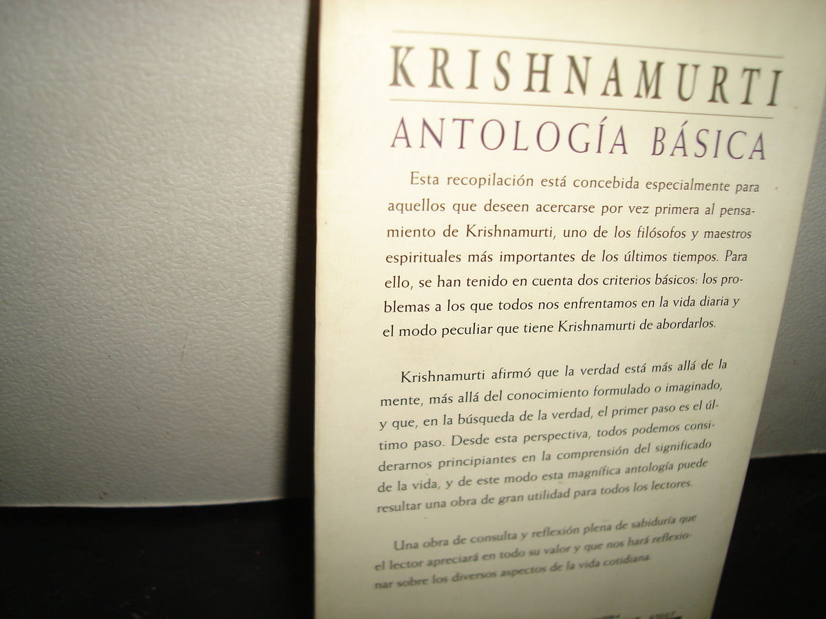 24- Krishnamurti. Antología Básica. La Verdad Sin Caminos - EDAF