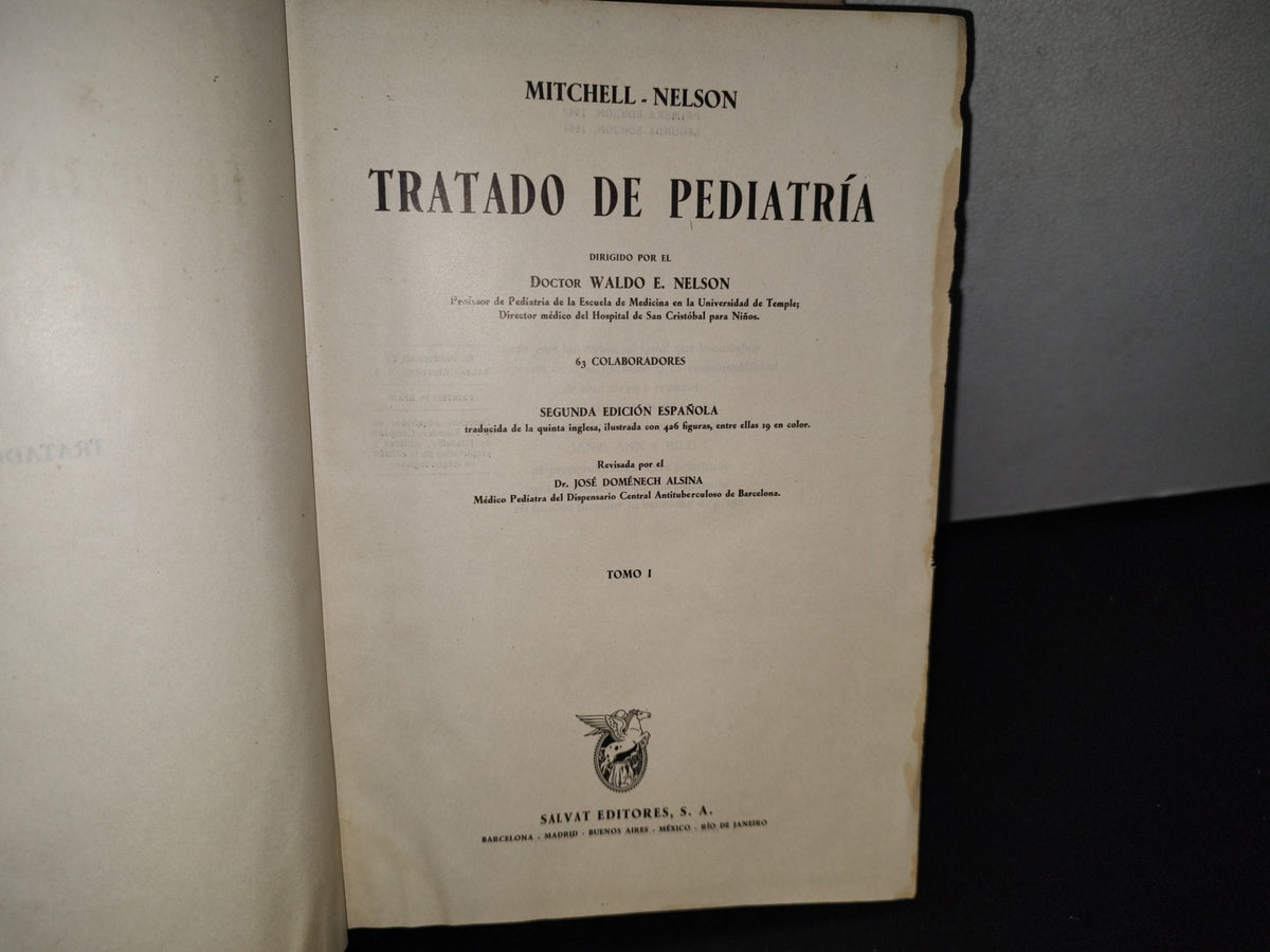 192- Tratado De Pediatría - Mitchell - Nelson - Salvat Editores, S. A. - Segunda Edición 1951