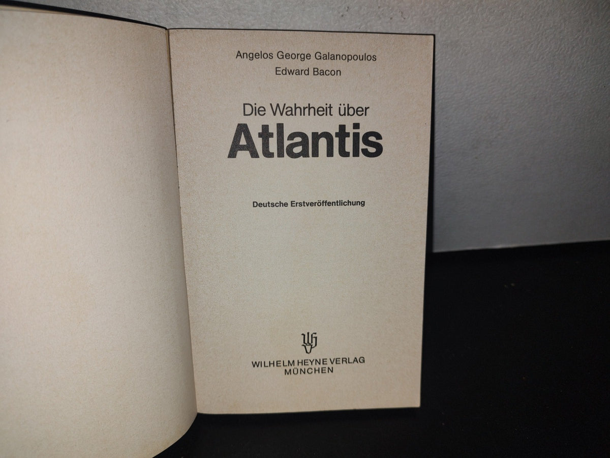 128- Alemán. Die Wahrheit Über Atlantis - Angelos George Galanopoulos, Edward Bacon - 1976