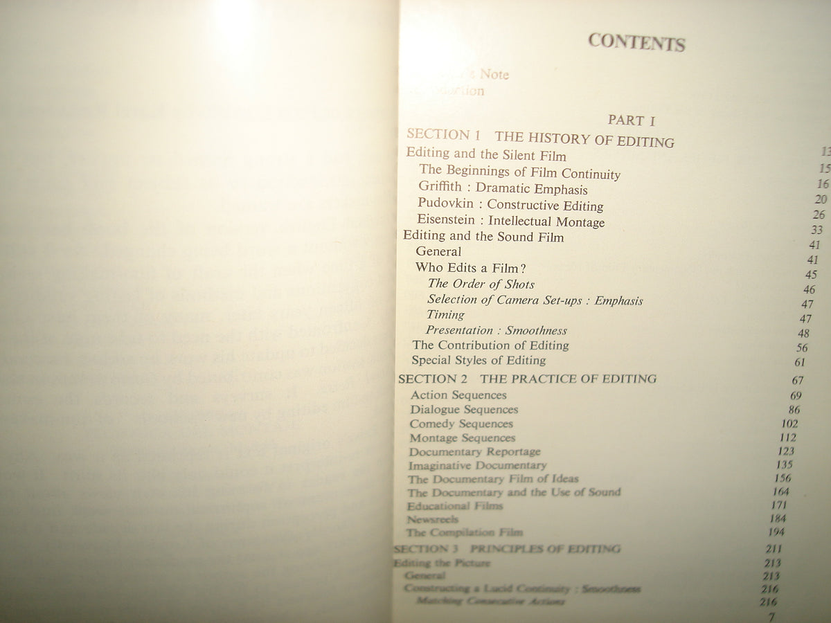 167- Técnica Para Editar Filmes / The Technique Of Film Editing - Kare Reisz And Gavin Millar - 1972