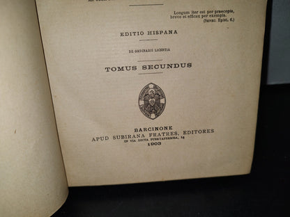 60- Latín. Casus Conscientiae. Los 2 Tomos - Joanne Petro Gury - 1908 Y 1903