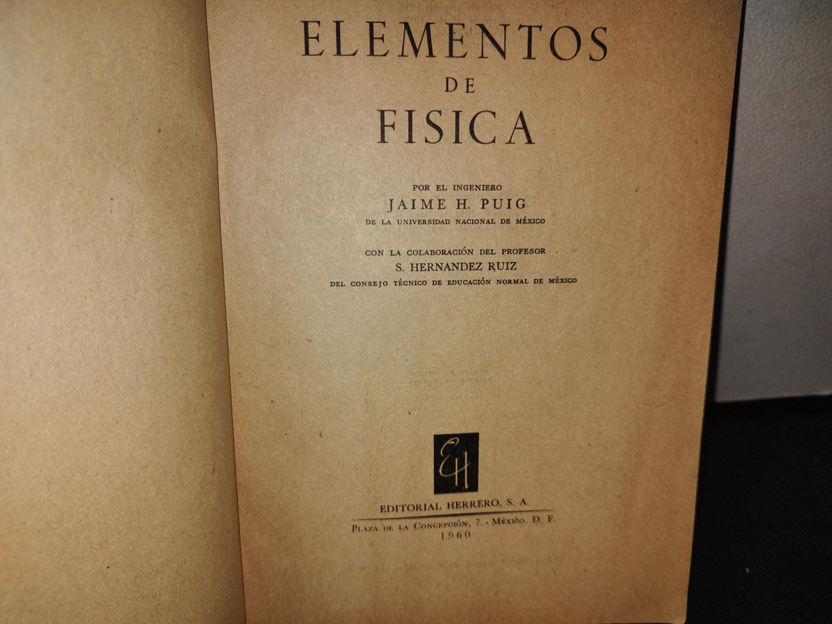 23- Elementos De Física - Jaime H. Puig - 1960