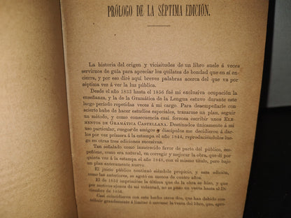 60- Elementos De Gramática Castellana - Joaquín De Avendaño - 1886