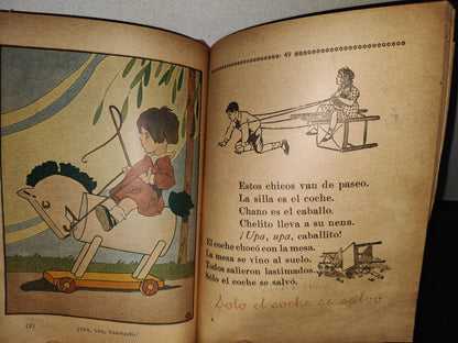 64- Antiguo Libro De Lecturas. Leo Y Escribo. Libro Primero - Daniel Delgadillo - México, Herrero Hermanos Sucesores, 1924
