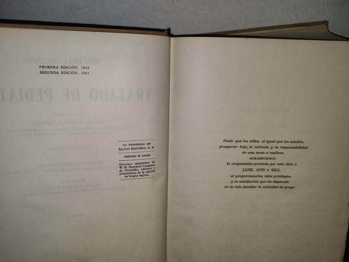 192- Tratado De Pediatría - Mitchell - Nelson - Salvat Editores, S. A. - Segunda Edición 1951