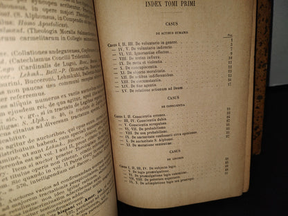 60- Latín. Casus Conscientiae. Los 2 Tomos - Joanne Petro Gury - 1908 Y 1903
