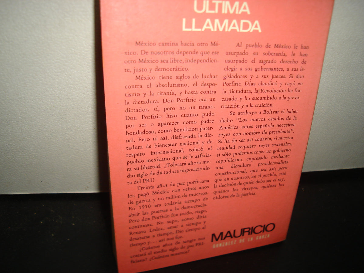 10- Última Llamada - Mauricio González De La Garza