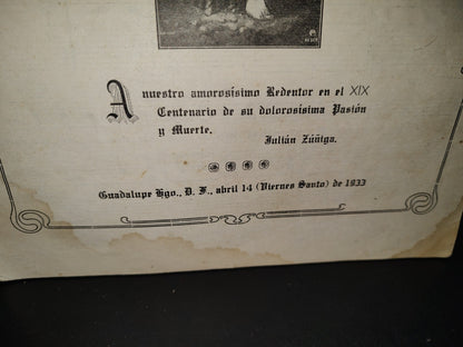212- Antiguo Libro De Partituras Introducción Y 7 Palabras De Ntro. Señor Jesucristo. Dos Voces Iguales Y Órgano 1933