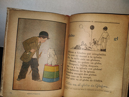 64- Antiguo Libro De Lecturas. Leo Y Escribo. Libro Primero - Daniel Delgadillo - México, Herrero Hermanos Sucesores, 1924