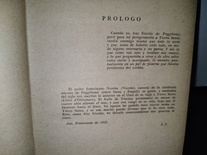 54- Viaje A Tierra Santa - Juan Joergensen - Editorial Excelsa. Buenos Aires. 40'S