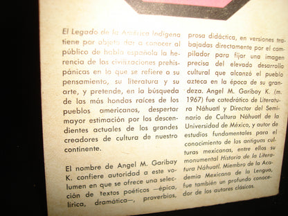 24- La Literatura De Los Aztecas - Ángel M. Garibay K.