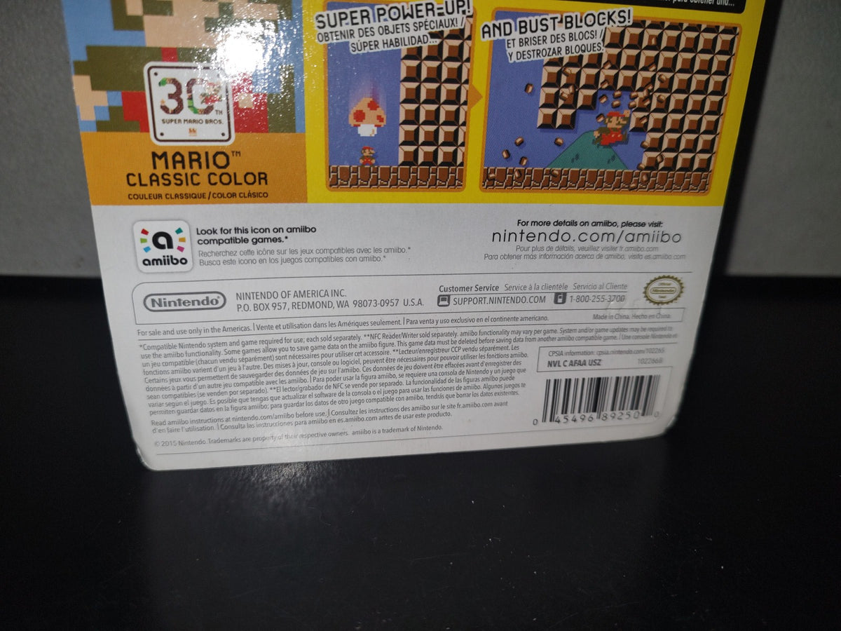 A5- Figura Amiibo De Nintendo: Mario Classic Color 30Th Anniversary - 2015