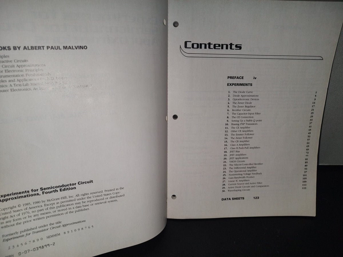 132- Malvino. Experiments For Semiconductor Circuit Approximations - 1980