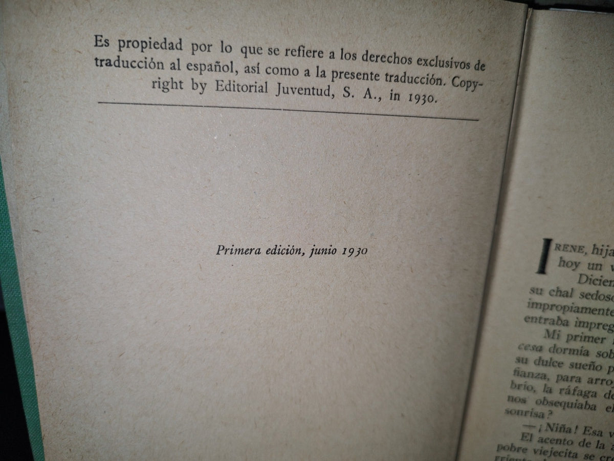 60- La Casa Esmeralda - Eveline Le Maire - Editorial Juventud. Primera Edición 1930