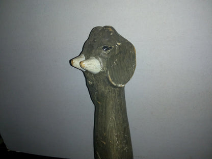 A2- Elefante Africano Tallado En Madera - 80's - 90's