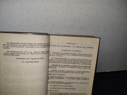 195- Historia De México I - Lic. Juan De La Peña Razo - U. De G. - 1975