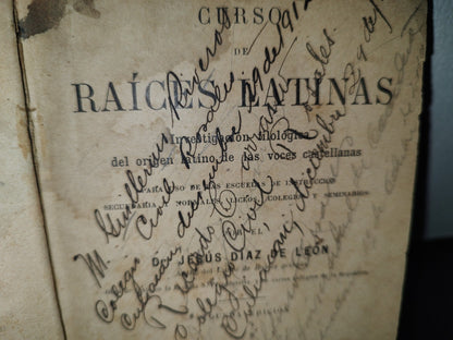 60- Curso De Raices Latinas - Jesús Díaz De León - Librería De La Vda. De Ch. Bouret, 1910
