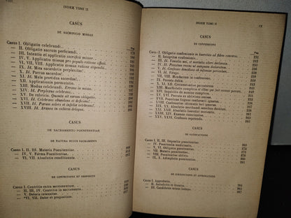 60- Latín. Casus Conscientiae. Los 2 Tomos - Joanne Petro Gury - 1908 Y 1903