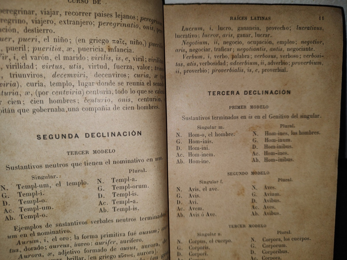 60- Curso De Raices Latinas - Jesús Díaz De León - Librería De La Vda. De Ch. Bouret, 1910